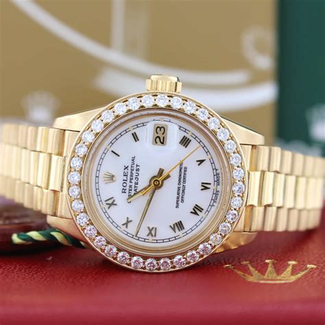 women's presidential rolex for sale|women's Rolex watch diamond bezel.